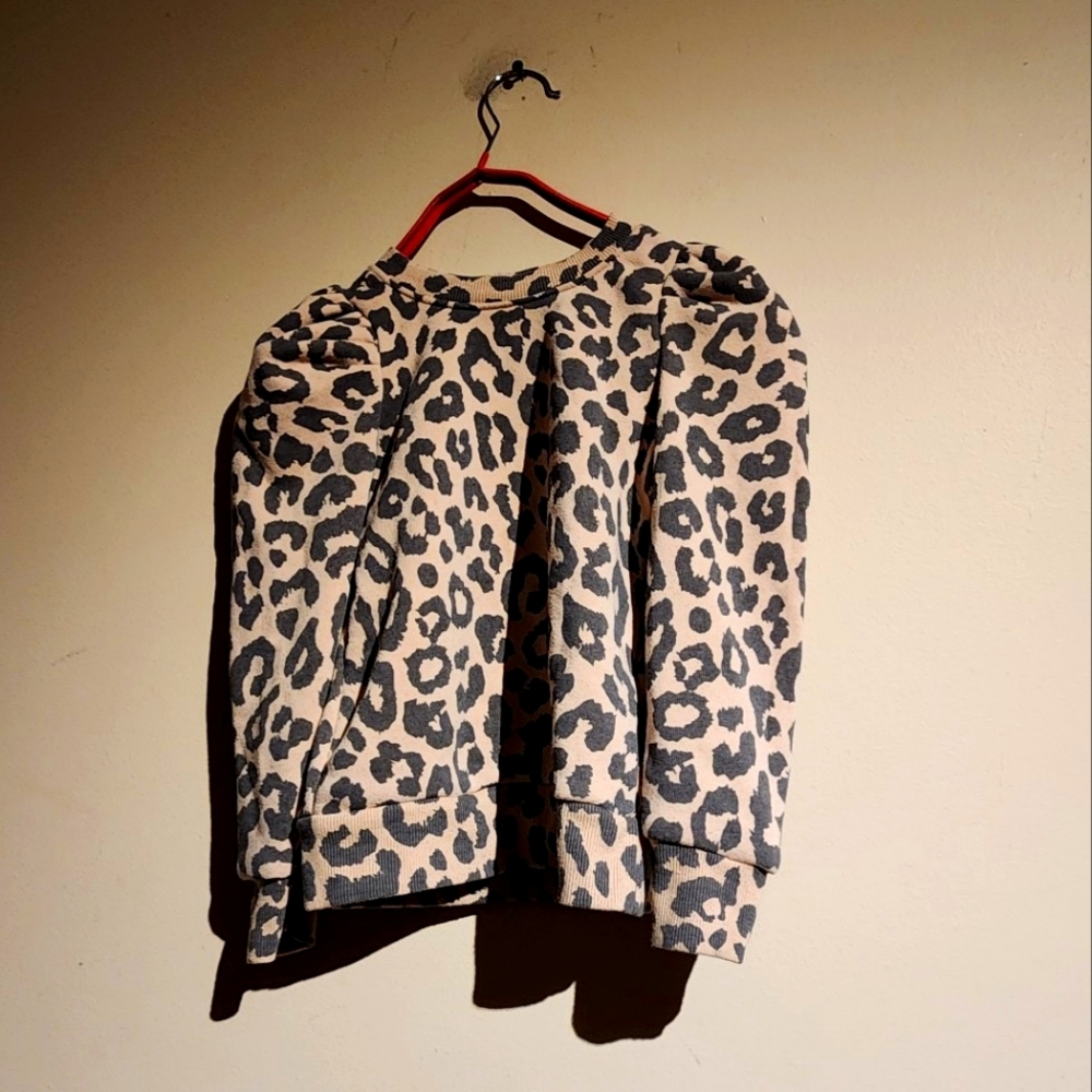 Grayson Mini Leopard Print Sweatshirt and Sweatpants Set